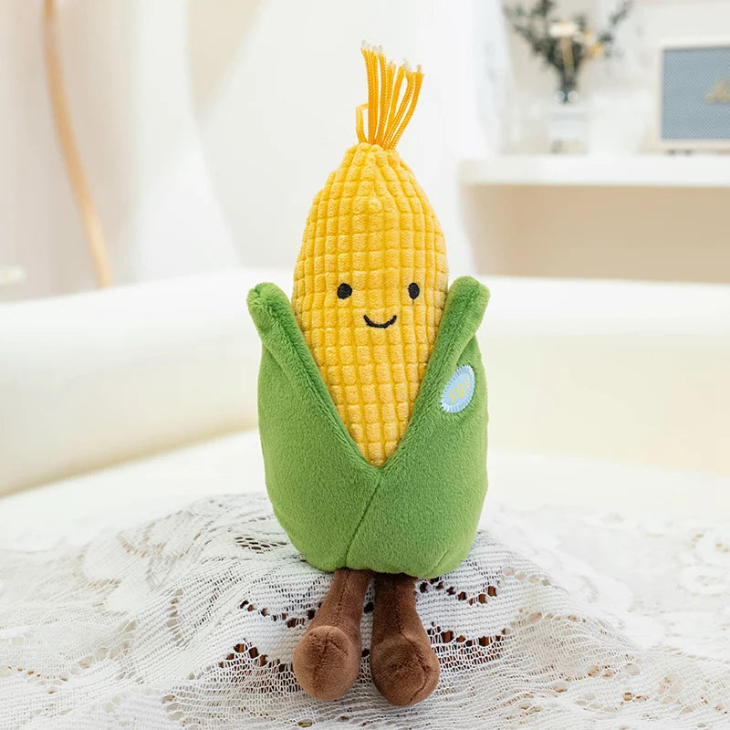 1Pc 20cm Kawaii Vegetables Plush Toy Lovely Mushrooms Carrot Corn Pumpkin Broccoli Stuffed Soft Plant Doll Birthday Decoration