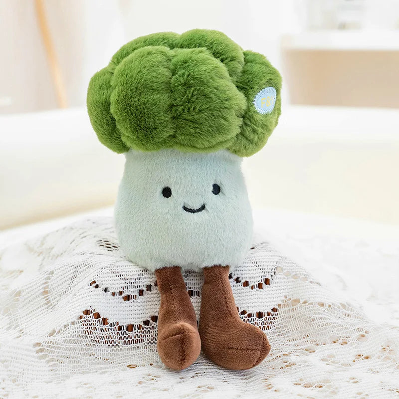 1Pc 20cm Kawaii Vegetables Plush Toy Lovely Mushrooms Carrot Corn Pumpkin Broccoli Stuffed Soft Plant Doll Birthday Decoration