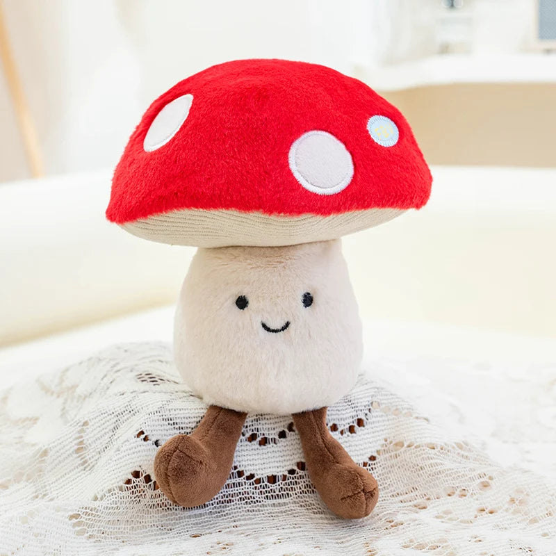 1Pc 20cm Kawaii Vegetables Plush Toy Lovely Mushrooms Carrot Corn Pumpkin Broccoli Stuffed Soft Plant Doll Birthday Decoration