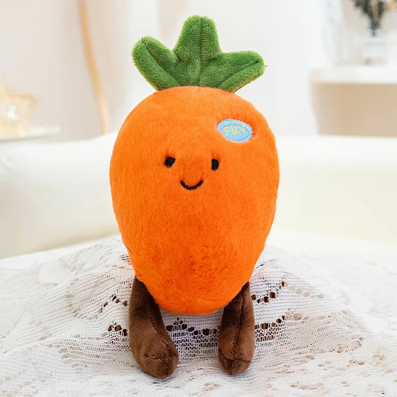 1Pc 20cm Kawaii Vegetables Plush Toy Lovely Mushrooms Carrot Corn Pumpkin Broccoli Stuffed Soft Plant Doll Birthday Decoration