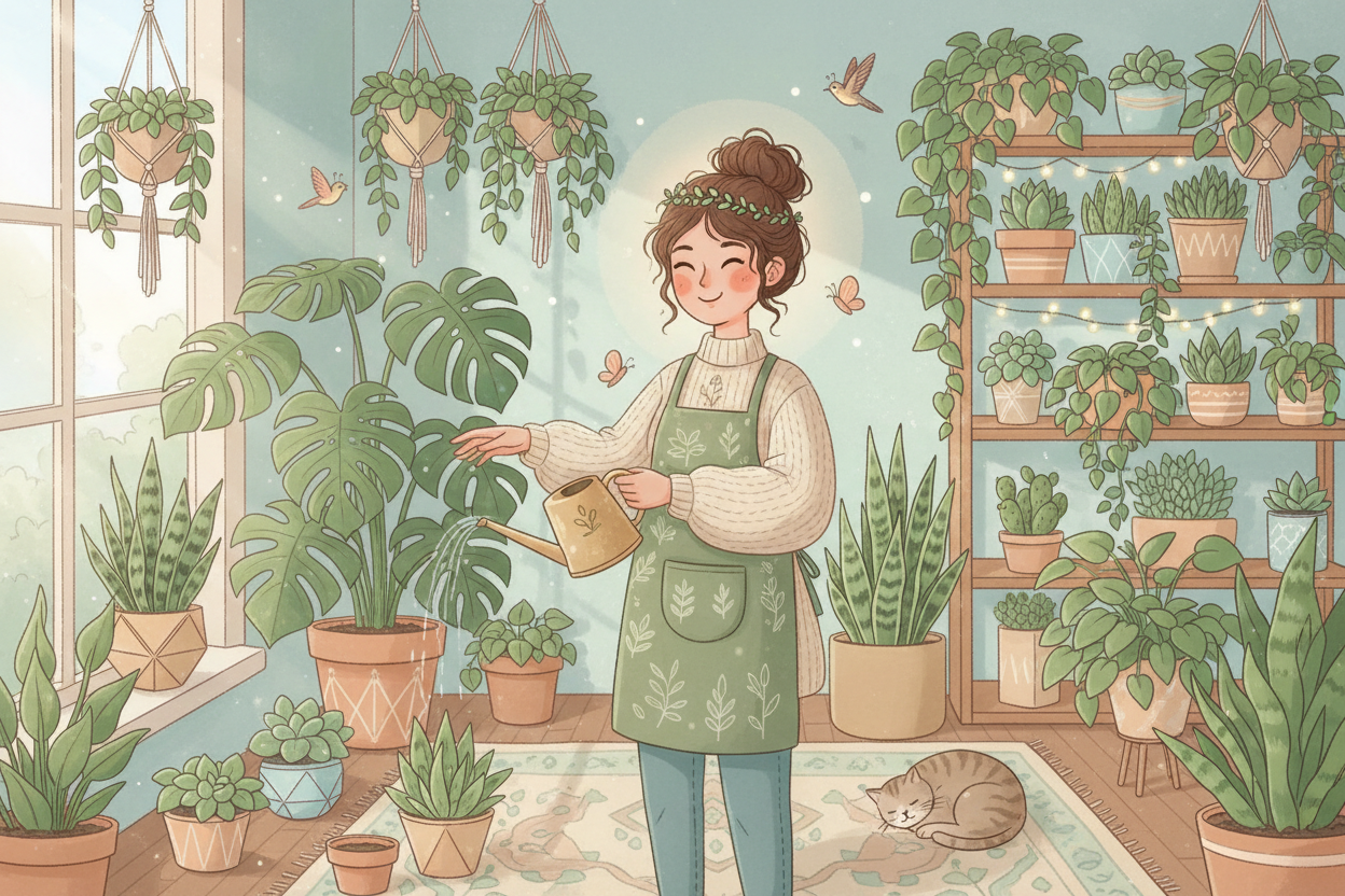cute  picture  of a plant mom